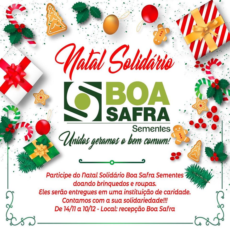 Boa Safra promove “Natal Solidário”